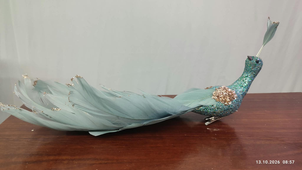 Paun decorativ 30cm