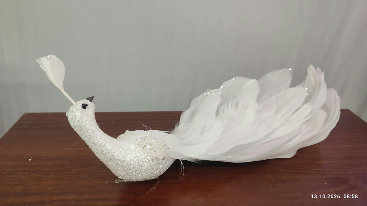 Paun decorativ 30cm
