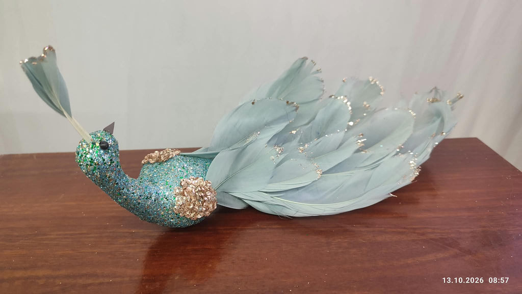 Paun decorativ 30cm